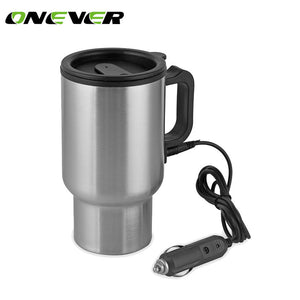 Car Kettle 450ml Onever Car Heating Cup Stainless Steel Tea Water Heater - Chi's Edibles